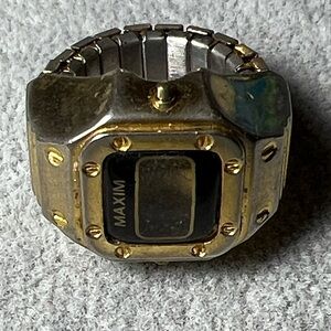 80s Digital Watch Ring Vintage